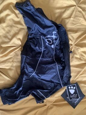 Hurtta Black Reflective Dog Rain Jacket
